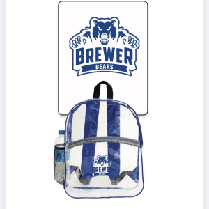 Clear Bag with Brewer Bears Logo